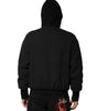 Dolce & Gabbana Black DG Logo Plaque Hooded Bomber Jacket