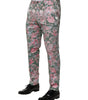 Dolce & Gabbana Multicolor Floral Jacquard Pants