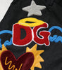 Dolce &amp; Gabbana Black Graphic Embroidery Men Pants