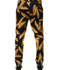 Dolce &amp; Gabbana Black Pasta Print Tapered Men Pants