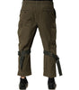 Dolce & Gabbana Brown Cotton Cargo Drawstring Pants