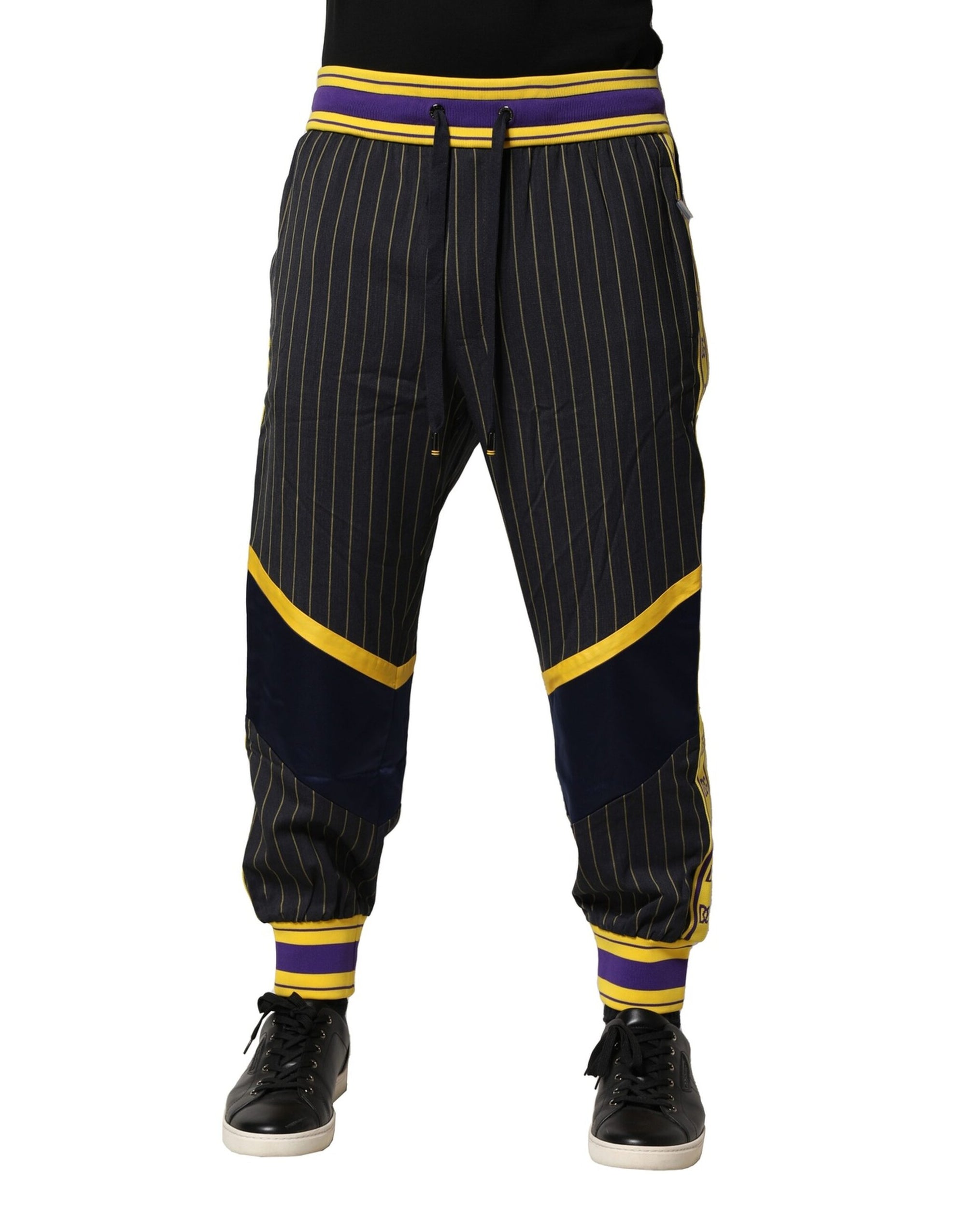 Pantalon de jogging en laine à rayures multicolores Dolce &amp; Gabbana