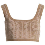 Balmain Beige Wool Tops & T-Shirt