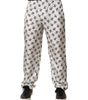 Dolce & Gabbana White Floral Silk Casual Lounge Pants