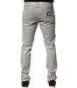 Dolce & Gabbana Silver Cotton Stretch Slim Denim Jeans