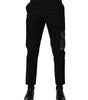 Dolce & Gabbana Black Cotton Cargo Dress Men Pants
