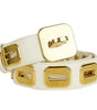 Ceinture Dolce & Gabbana en cuir de veau blanc pour femme