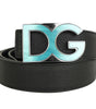 Dolce &amp; Gabbana Black Calfskin Women Belt