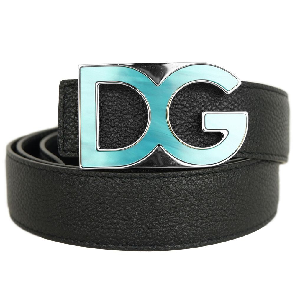 Dolce &amp; Gabbana Black Calfskin Women Belt