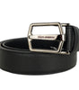 Dolce & Gabbana Black Calfskin Belt