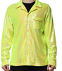 Dolce & Gabbana Yellow Sequin Polyester Lounge Casual Shirt