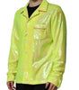 Dolce & Gabbana Yellow Sequin Polyester Lounge Casual Shirt