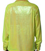 Dolce & Gabbana Yellow Sequin Polyester Lounge Casual Shirt
