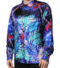 Dolce & Gabbana Multicolor Printed Silk Lounge Casual Shirt