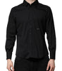 Chemise habillée en coton noir SARTORIA Dolce &amp; Gabbana pour homme