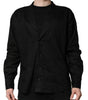 Chemise décontractée à manches longues en lin noir Dolce & Gabbana pour homme