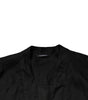 Chemise décontractée à manches longues en lin noir Dolce & Gabbana pour homme