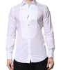 Chemise habillée en coton Dolce &amp; Gabbana White GOLD Crown