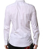 Chemise habillée en popeline de coton blanche Dolce &amp; Gabbana pour homme