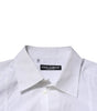 Chemise habillée en popeline de coton blanche Dolce &amp; Gabbana pour homme