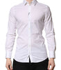 Chemise habillée en coton blanc Dolce &amp; Gabbana pour homme