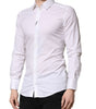 Chemise habillée en coton blanc Dolce &amp; Gabbana pour homme