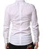 Chemise habillée en coton blanc Dolce &amp; Gabbana pour homme