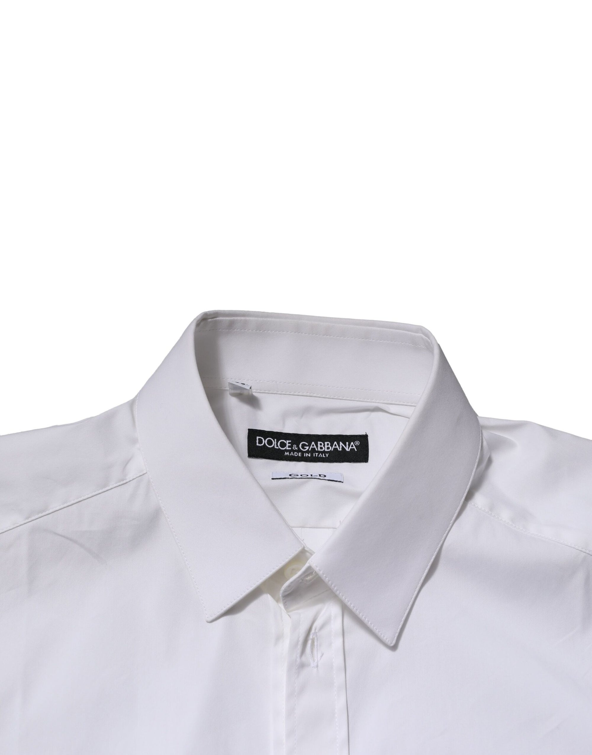 Chemise habillée en coton blanc Dolce &amp; Gabbana pour homme