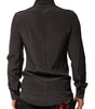 Chemise habillée marron foncé en soie dorée pour homme Dolce &amp; Gabbana