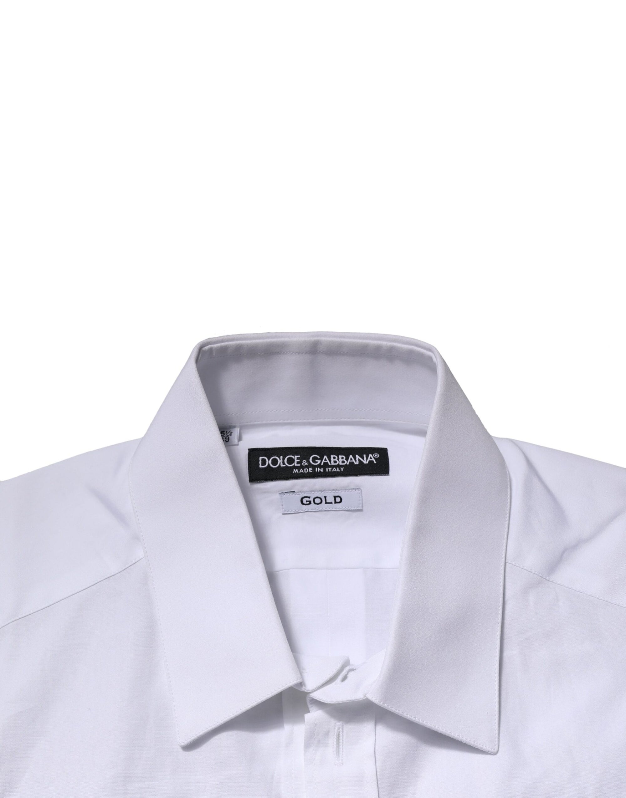 Chemise décontractée à manches courtes en coton blanc Dolce &amp; Gabbana
