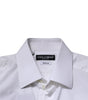 Chemise habillée à manches longues Dolce &amp; Gabbana pour homme, couleur or blanc