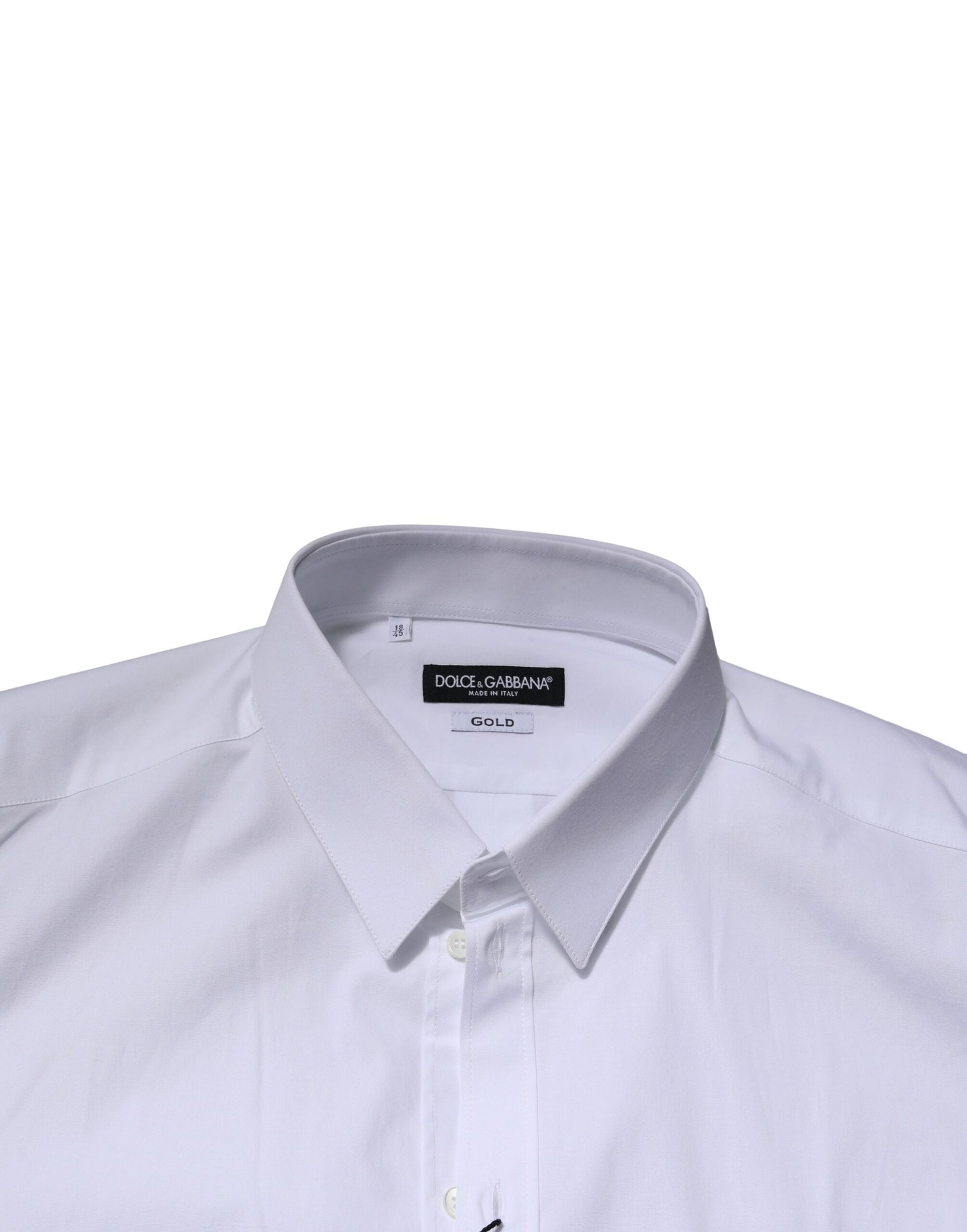 Chemise habillée à manches longues Dolce &amp; Gabbana White GOLD