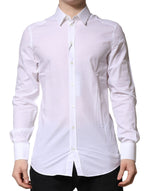 Chemise habillée à manches longues Dolce &amp; Gabbana White GOLD
