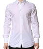 Chemise habillée à manches longues Dolce &amp; Gabbana White GOLD