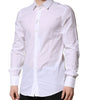 Chemise habillée à manches longues Dolce &amp; Gabbana White GOLD