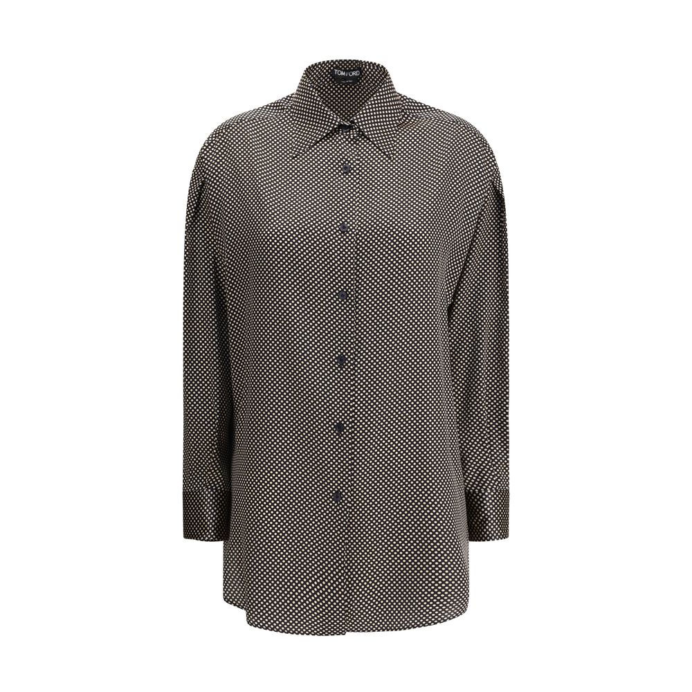 Chemise à pois en soie Tom Ford