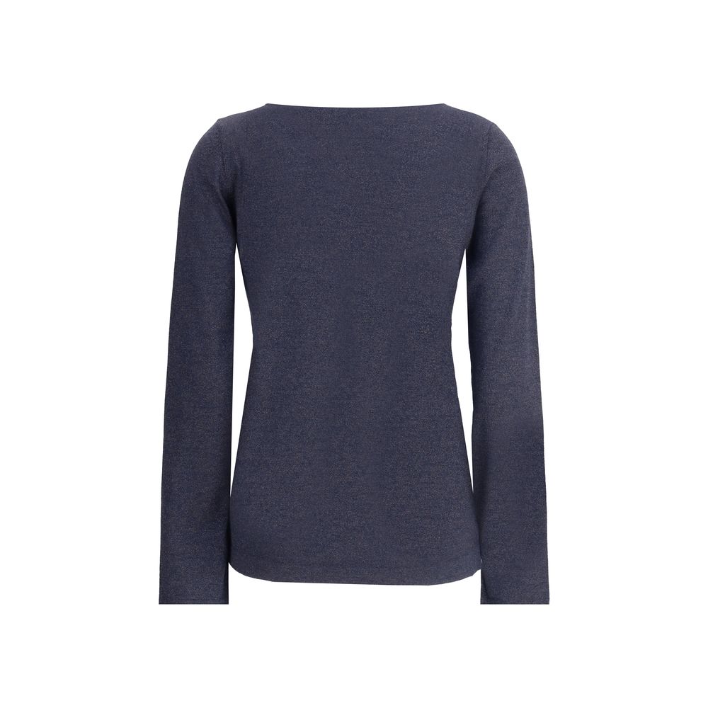 Haut à manches longues en lurex Brunello Cucinelli