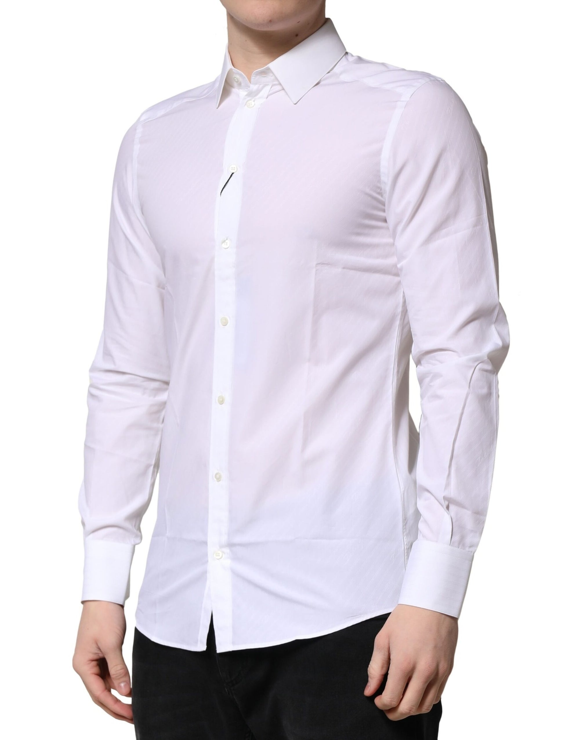 Chemise habillée à manches longues Dolce &amp; Gabbana MARTINI blanche