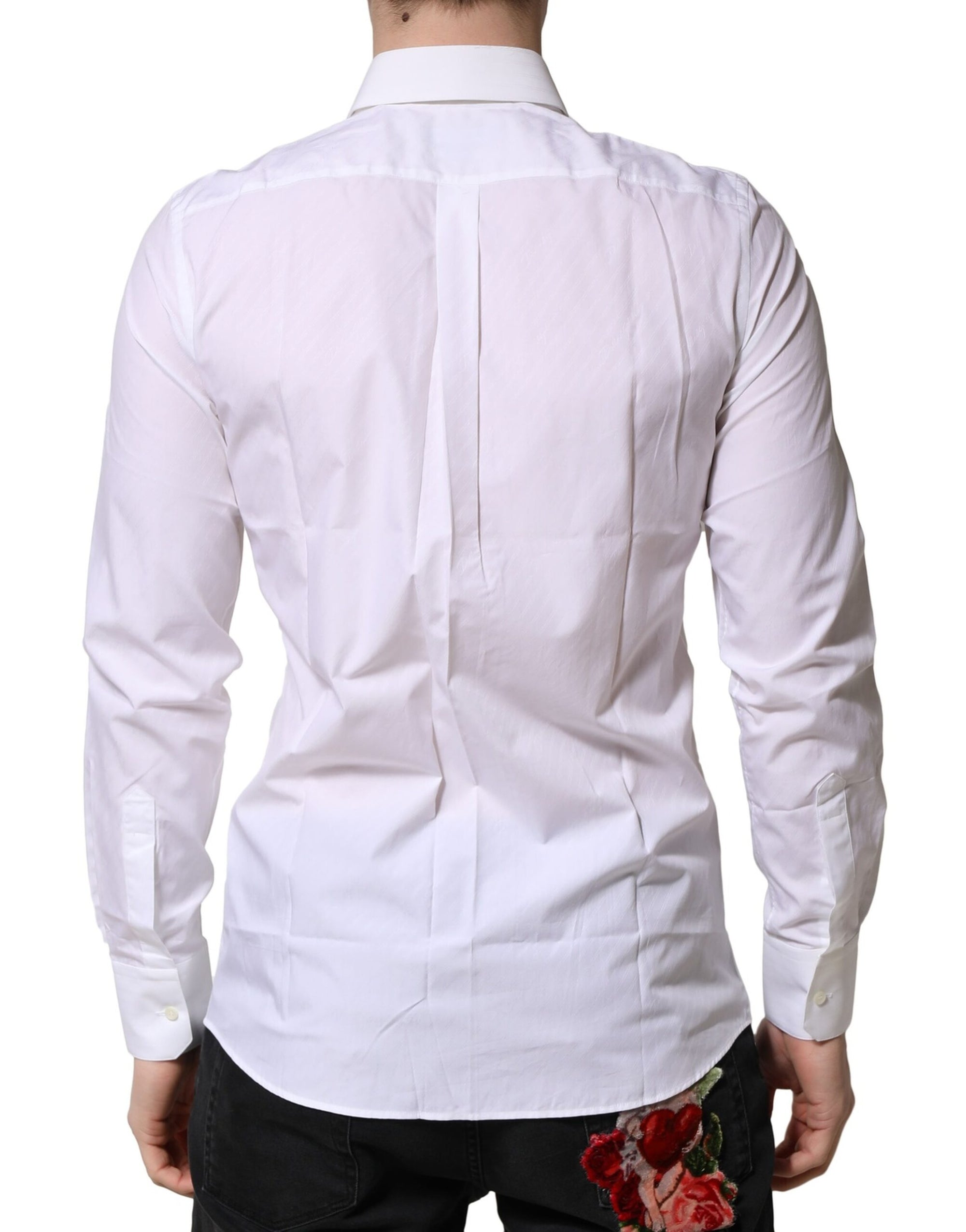 Chemise habillée à manches longues Dolce &amp; Gabbana MARTINI blanche
