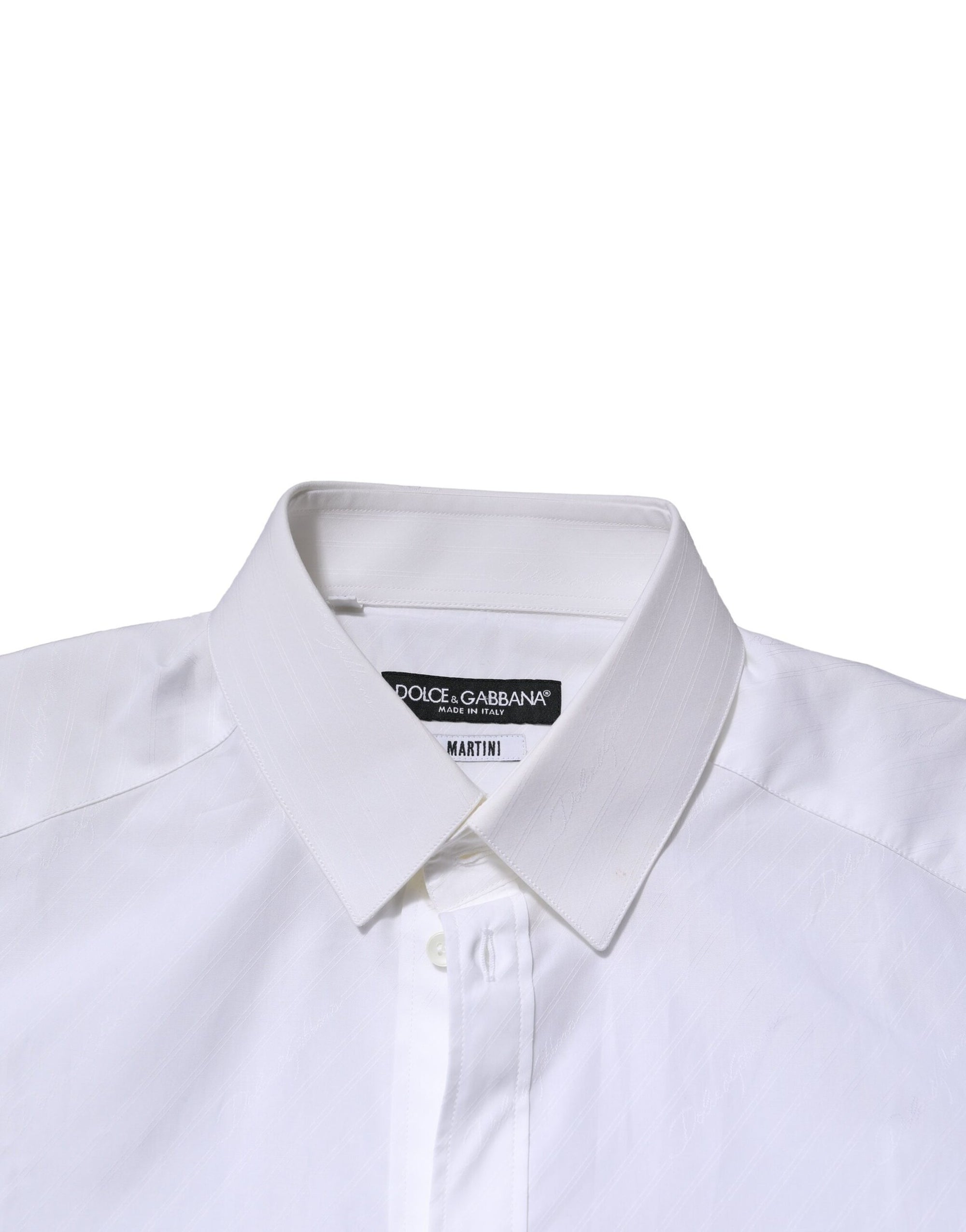 Chemise habillée à manches longues Dolce &amp; Gabbana MARTINI blanche