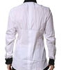 Chemise habillée blanche à pois dorés Dolce &amp; Gabbana pour homme
