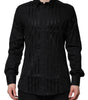 Chemise habillée noire en coton doré pour homme Dolce &amp; Gabbana