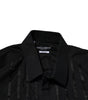Chemise habillée noire en coton doré pour homme Dolce &amp; Gabbana