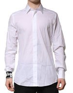 Chemise habillée en coton blanc Dolce &amp; Gabbana pour homme