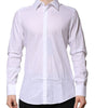Dolce & Gabbana White MARTINI Long Sleeves Men Formal Shirt