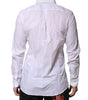 Dolce & Gabbana White MARTINI Long Sleeves Men Formal Shirt