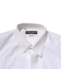 Dolce & Gabbana White GOLD Long Sleeves Dress Men Formal Shirt