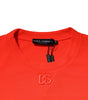 Dolce & Gabbana Orange Polyester DG Logo Sweatshirt Sweater