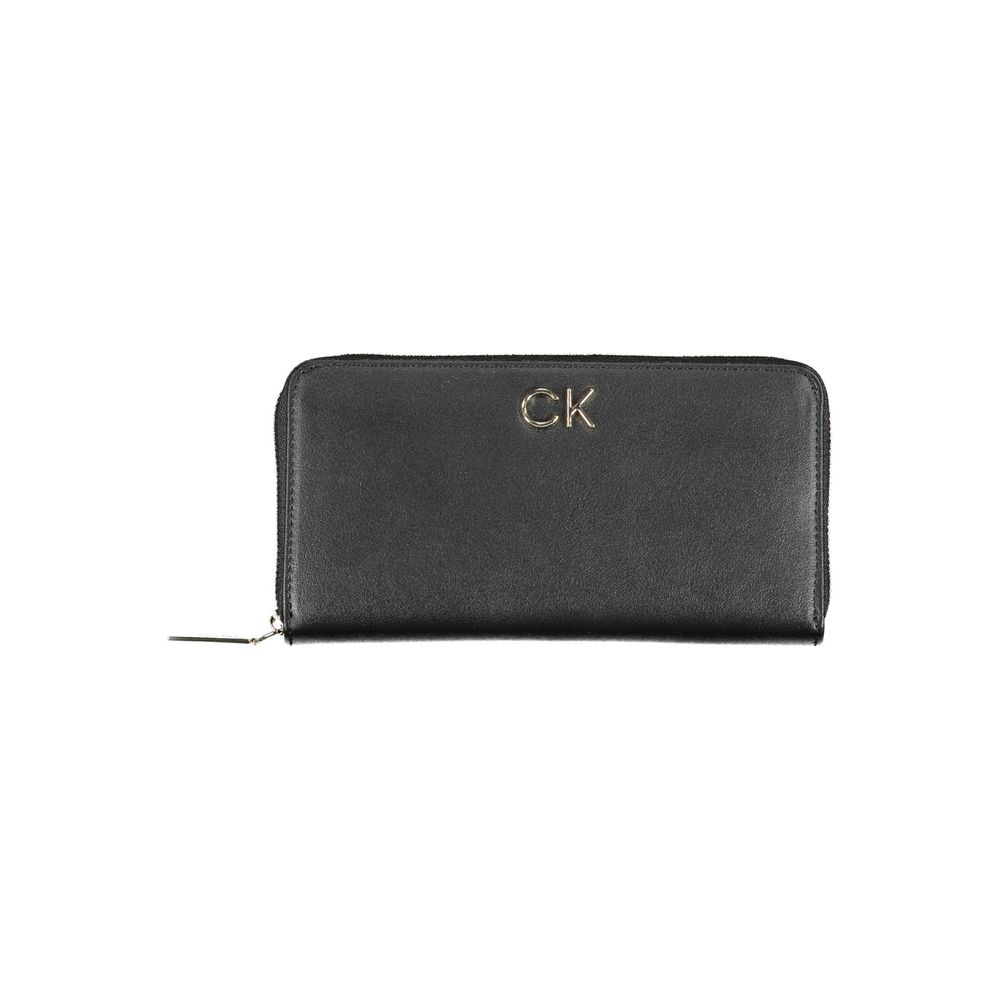Portefeuille femme Calvin Klein en polyéthylène noir