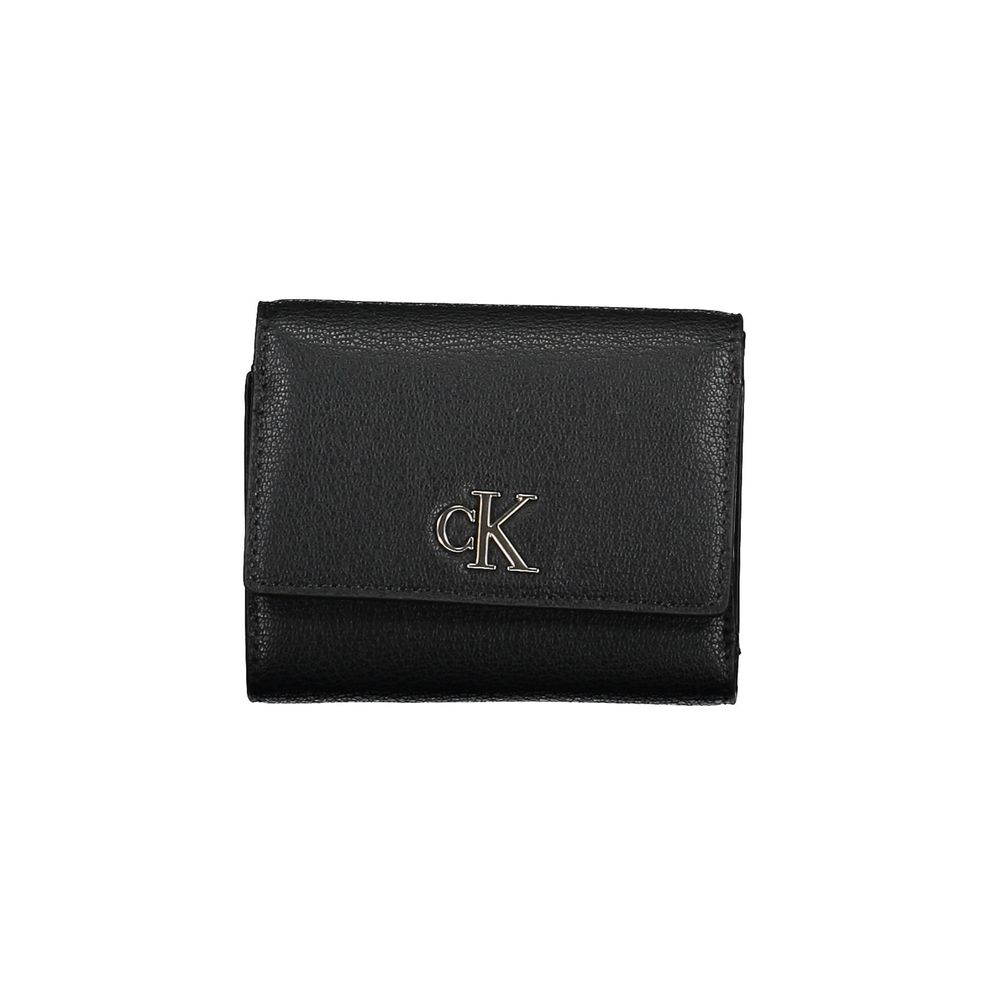 Portefeuille femme Calvin Klein en polyester noir